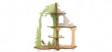 Kuhnert Burg Ruine für MINI Eulen 31,5 x 25,5 x 32 cm